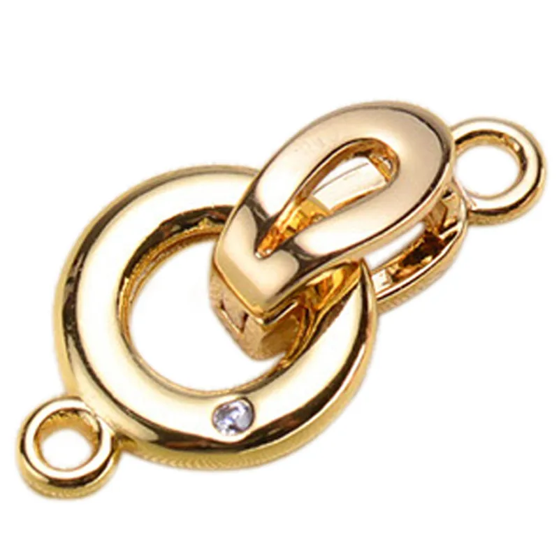 

Clasps For Jewelry Making Fastening Accessories 925 silver plating Cubic Zirconia Clasps For DIY Pearls Necklace Bracelet Clasp