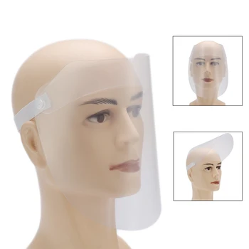 

10pcs Transparent Full Face Shield Prevention Mask Protective Cover Visor Face Protection Anti-spitting Splash Protector