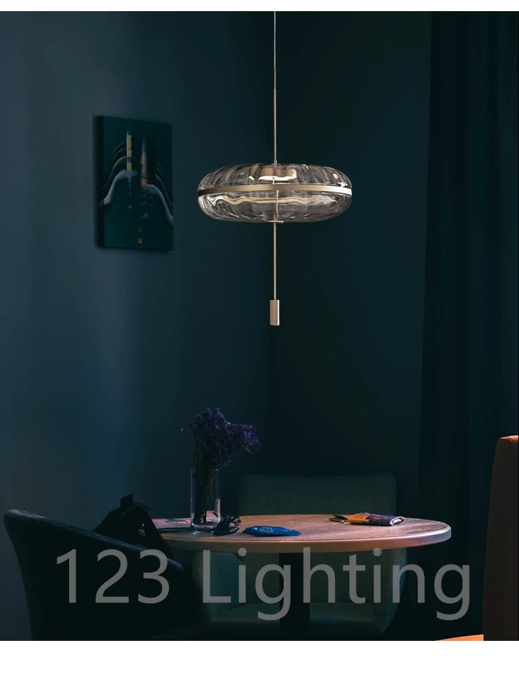 Прозрачный стеклянный Хрустальный светодиодный светильник, подвесной светильник для гостиной, подвесной светильник для ресторана, подвесной светильник для спальни, дизайн, Декор для дома