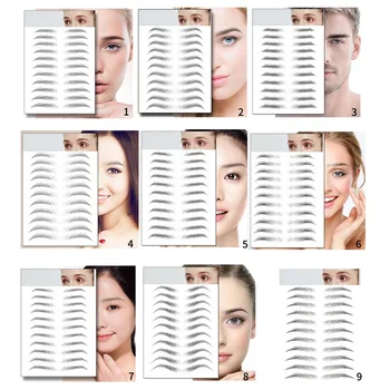 

4D Hair like Authentic Eyebrows 4D Imitation Ecological Eyebrows Eyebrow Tattoo Sticker Water-based Brow stickers False Eyebrows