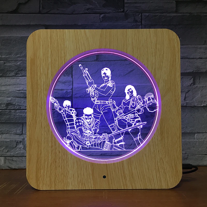 Download Game Figures Led Photo Frame Night Light Table Stand Decoration Led Acrylic 3d Lamp Pf 2611 Night Lights Aliexpress