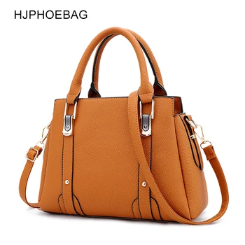 

HJPHOEBAG New Simple Women bag PU Leather handbags Ladies Shoulder bag Crossbody Bags Bolsas Feminina YC215