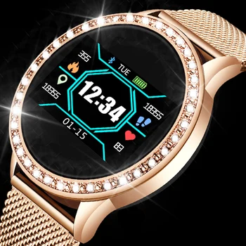 

LIGE New Men Women Smart Watch Heart Rate Blood Pressure Monitor Information reminder Fitness tracker Smart Bracelet Pedometer