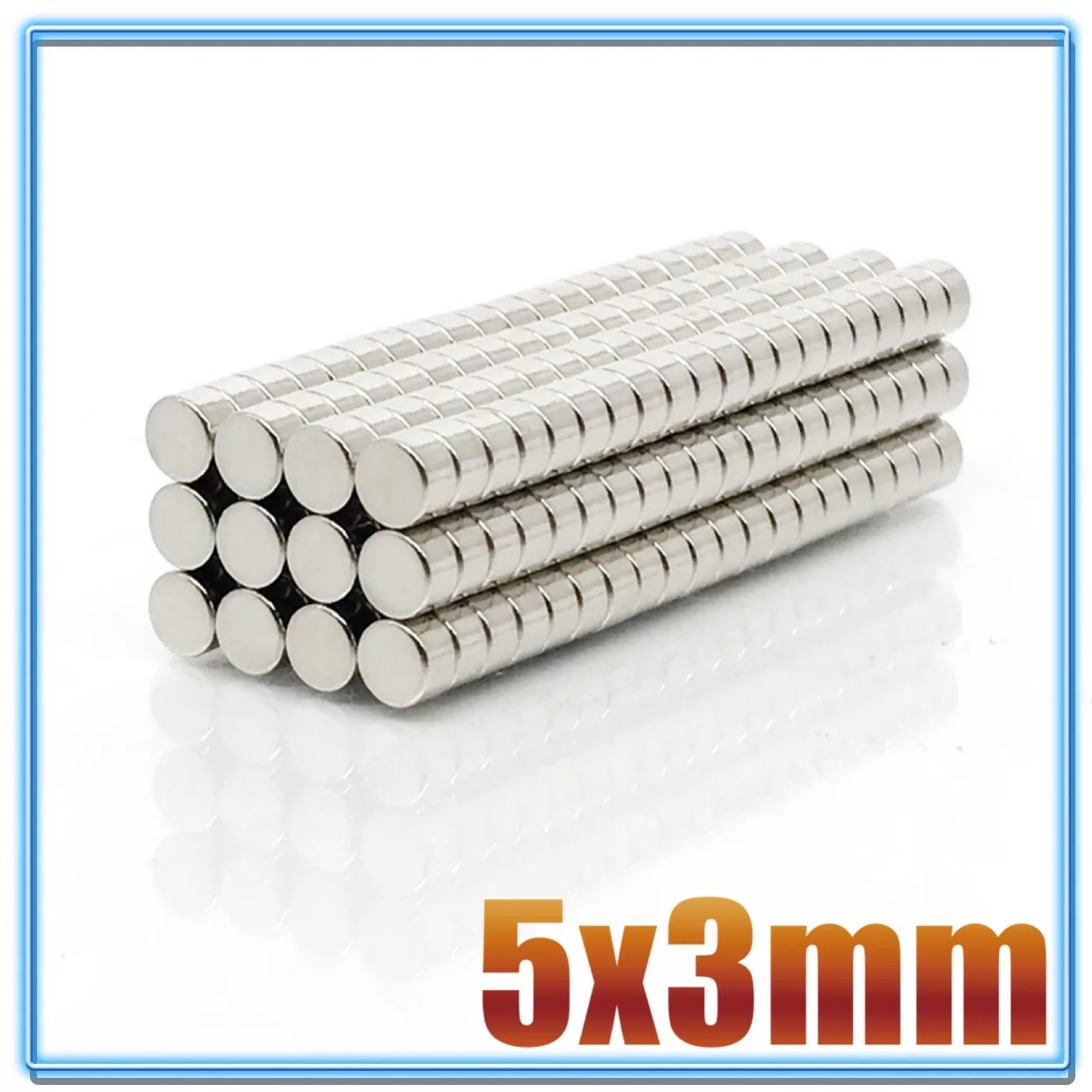 Imán potente redondo pequeño N35, hoja de neodimio de 5x3mm, 20 ~ 2000 piezas, 5x3mm, 5x3mm