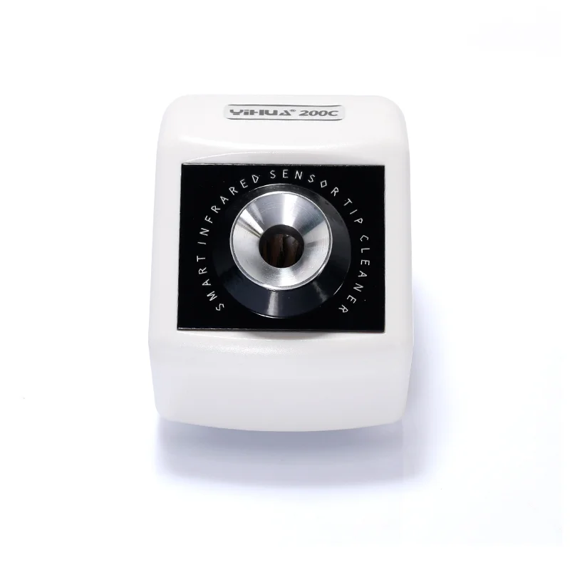 YIHUA 200C DC 12V 적외선 센서 스마트 유도 납땜 인두 팁 클리너 경량 철 팁 청소 도구