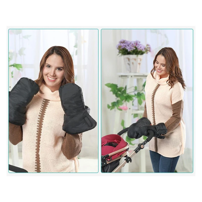 MMloveBB клатч для коляски, теплые перчатки, зимняя муфта для коляски, аксессуары для детских колясок, толстые водонепроницаемые рукавицы