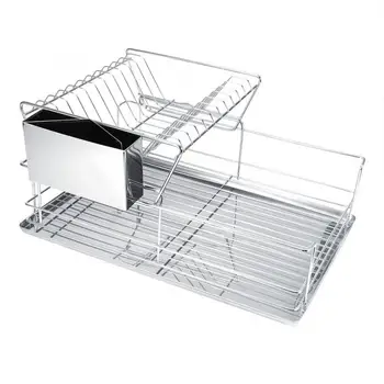 

Stainless Steel Dish Storage Rack Dish Rack Bowl Chopsticks Holder Kitchen Draining Storage Organizer for Kitchen Accessories