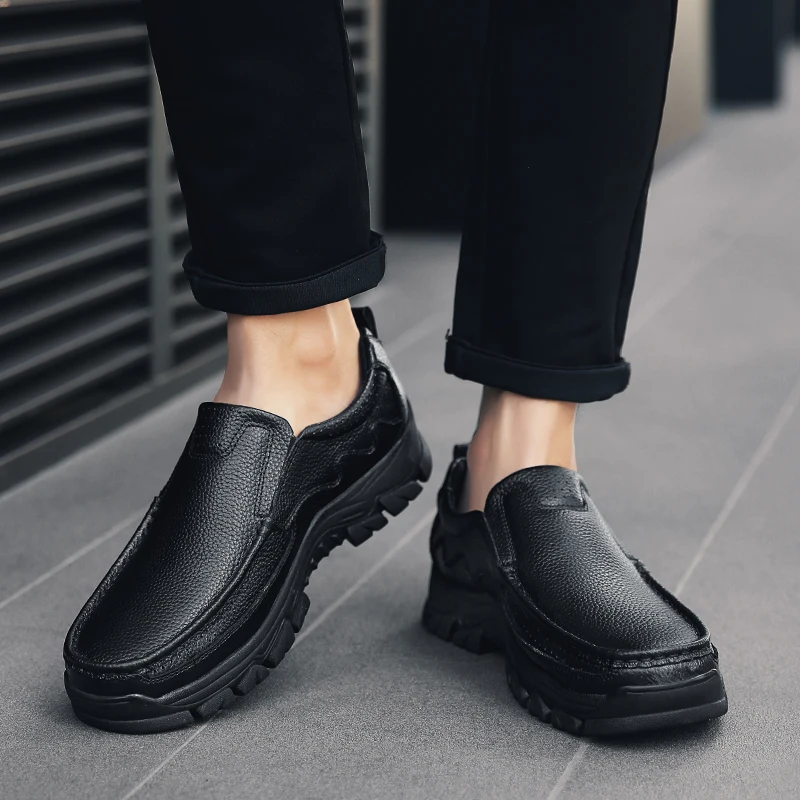 Модная брендовая дизайнерская обувь; Мужская обувь высокого качества; черные мужские повседневные лоферы из натуральной кожи; мужская обувь на шнуровке