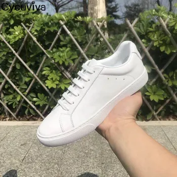 

Hot White Round Toe Women Flat Shoes Comfy Lace Up Mules Casual Ladies Shoes 2020 Runway Outwear Sneakers For Women