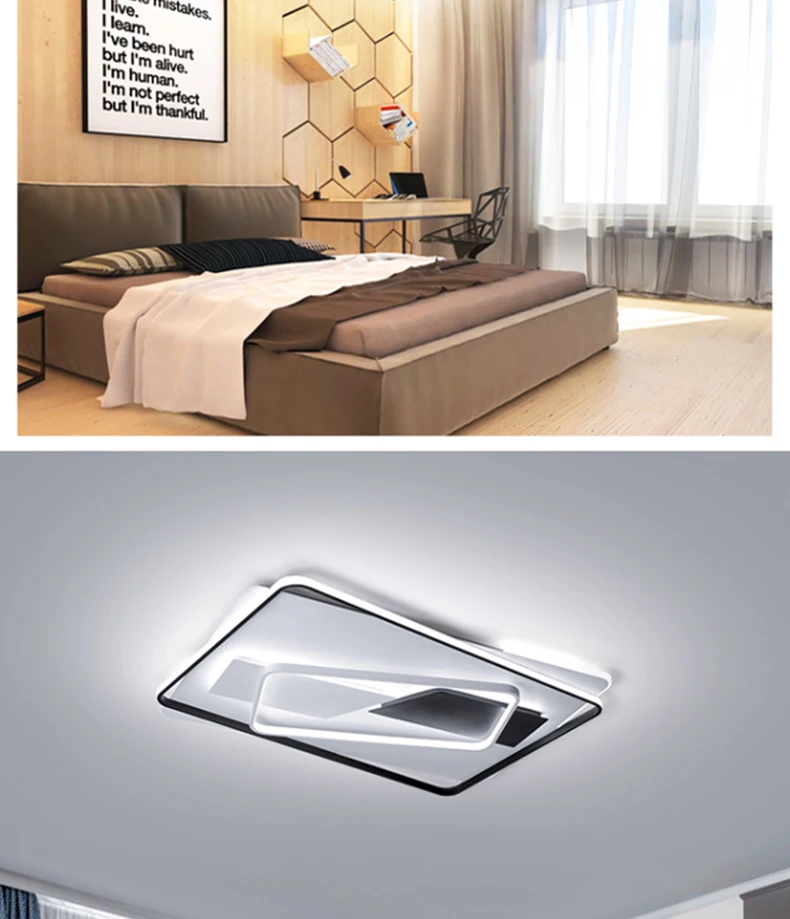 Chandelierrec, современный светодиодный потолочный светильник, Lampara de techo, для гостиной, спальни, низкие потолки, AC90-260V, домашний светильник, потолочный светильник