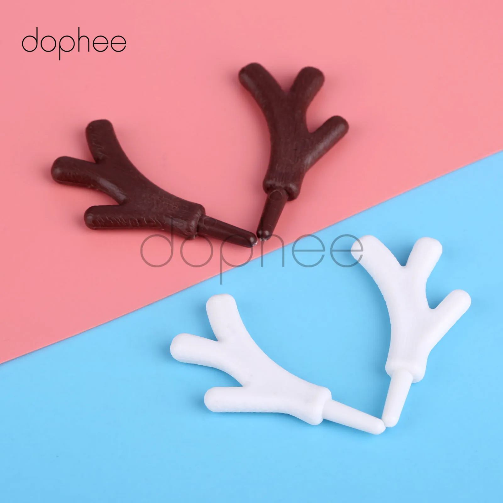 Dophee 20 шт. мини пластиковые ветки оленьих рогов снеговик DIY Украшение