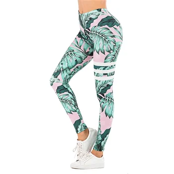 

2020 Sexy High Waist Leggings Women Seamless Elasticity Breathable Digital Print Outdoor Sports Gym Leggings Joggers Pants Women