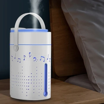 

USB Rechargable Cool Mist Air Humidifier,1L Aromatherapy Diffuser with Bluetooth Speaker for Home,Office,Bedroom