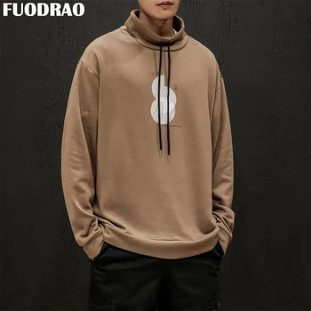 

FUODRAO Oversized Hoodies Mens Autumn Hip Hop Streetwear Japanese Print Sweatshirts Harajuku Pullover Men Plus Size 5XL W238