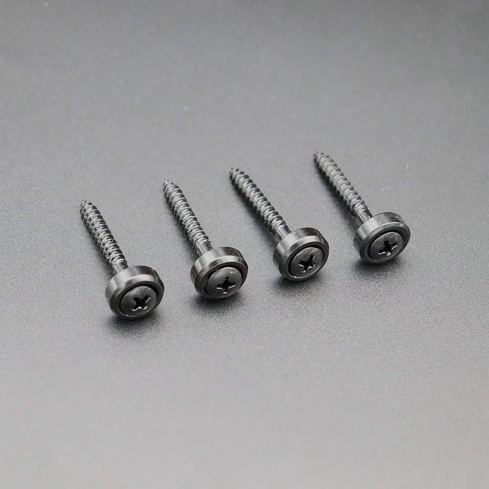 Guitar Neck Fixed Mounting Screw Ferrules Bushings and Bolts for Electric Guitar Bass 4pcs