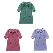 Одежда для маленьких девочек детское рождественское платье платья с длинными рукавами Vestidos платья для девочек Детский костюм Одежда для маленьких принцесс