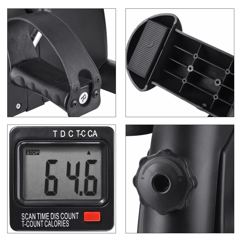 Indoor Pedals Portable Mini Exercise Bike Bodybuilding Machine Elderly Rehabilitation Leg Arm Trainer Bicycle