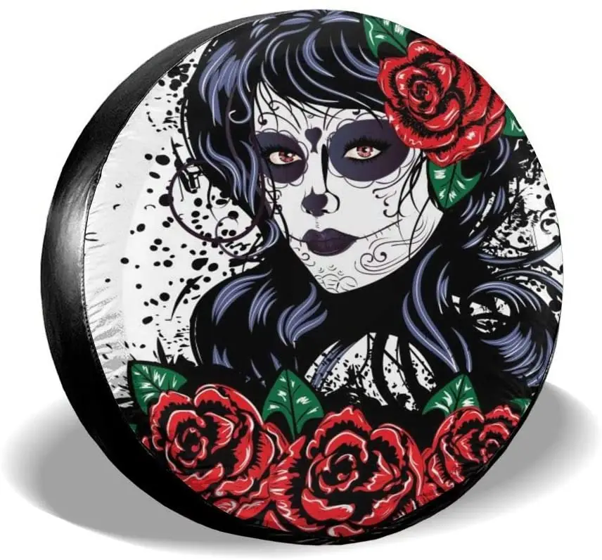 Foruidea Vintage Sugar Skull Girl Spare Tire Cover Waterproof Dust-Proof UV  Sun Wheel Tire Cover Fit for Car,Trailer, 15 Inch AliExpress