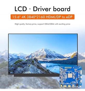 

15.6 inch 4k lcd wide IPS 3840*2160 landscape with 40 pins eDP with backlight HDMI driver board for laptop or industrial