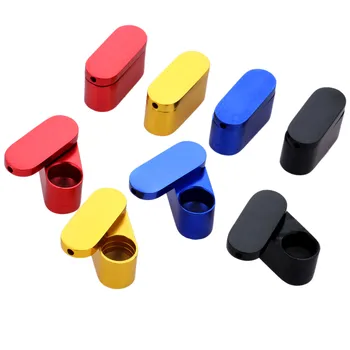 

Rotating Double-Layer Pipe Creative Metal Aluminum Smoking Pipe Herb Tobacco Smoking Pipe Foldable Portable Smoking Accessories