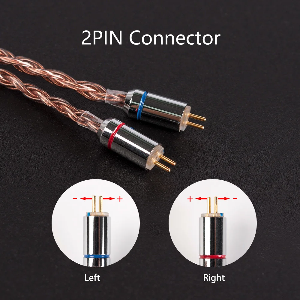 3.5 4.4mm equilibrado cabo com conector mmcx