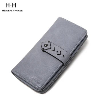 

Vintage Hollow Out Long Wallets For Women Pu Leather 10 Card Holders Cash Pocket Wallet Female Coin Purse