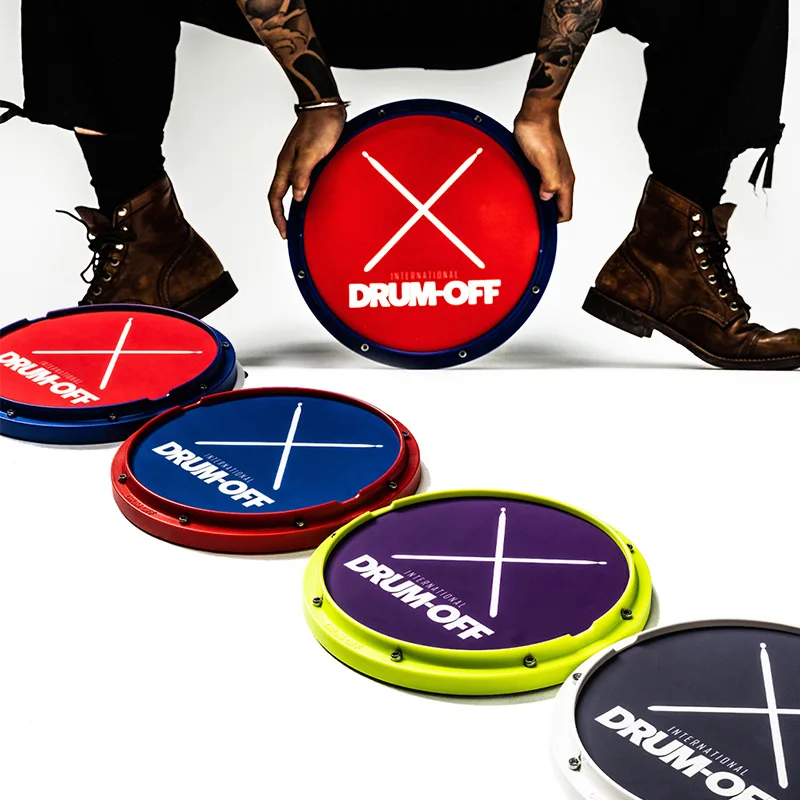 Drum-OFF 12 Inch Dumb Drum for Beginner Practice Training Rubber Drum for Percussion Instruments Drum-OFF 12 Inch Dumb Drum for Beginner Practice Training Rubber Drum for Percussion Instruments