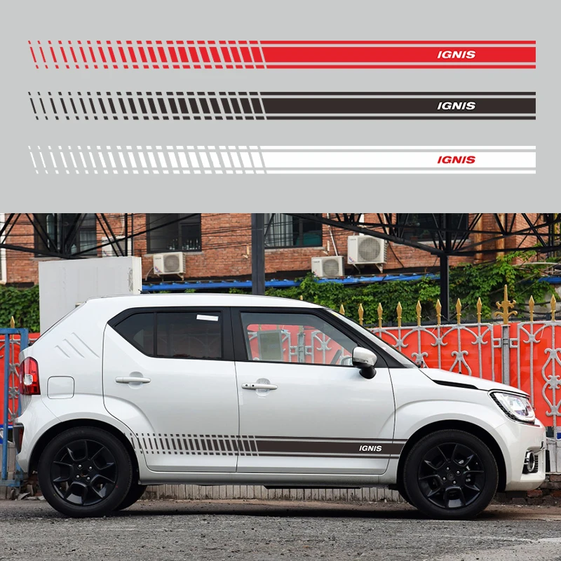 1 пара автомобильных боковых наклеек для Suzuki IGNIS Авто Виниловая пленка аксессуары для тюнинга автомобиля