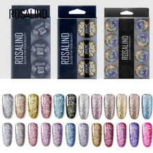 ROSALIND блестящий набор гель-лаков для ногтей для нейл-арта маникюрный набор полинаращивание для рисования Гель для ногтей нужно базовое верхнее покрытие гель-лаки