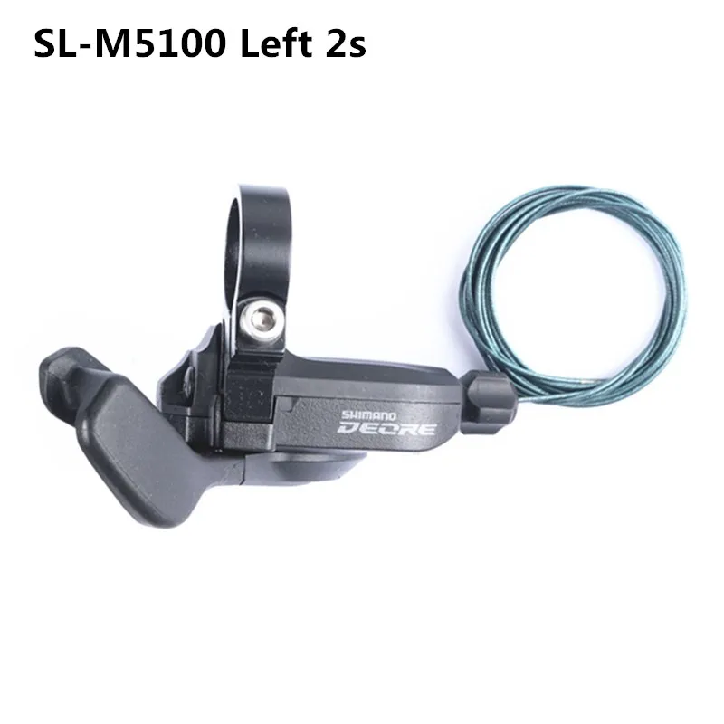 Shimano-palanca de cambio Deore M5100 SLX SL M7000 M8000 para bicicleta de montaña, 2S, 11 velocidades, derecha, izquierda, con Cable interno