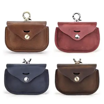 

Portable Mini Storage Headphone Case For WF-1000XM3 Leather Storage Bag Brown, Coffee, Royal Blue, Wine Red Protective Box