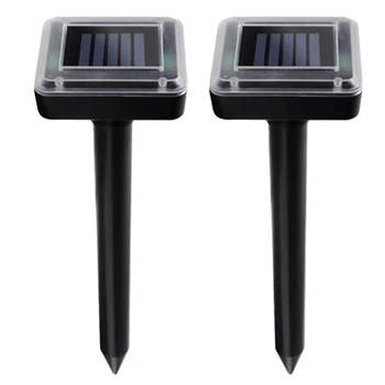 

2 Pack Solar Ultrasonic Vibration Rat and Snake Repellent Disease and Pest Lawn Garden Courtyard Outdoor Rainproof