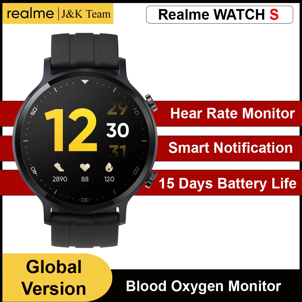 Смарт-часы Realme Watch S смарт часы Bluetooth 5 0 15 дней автономной работы фитнес-трекер