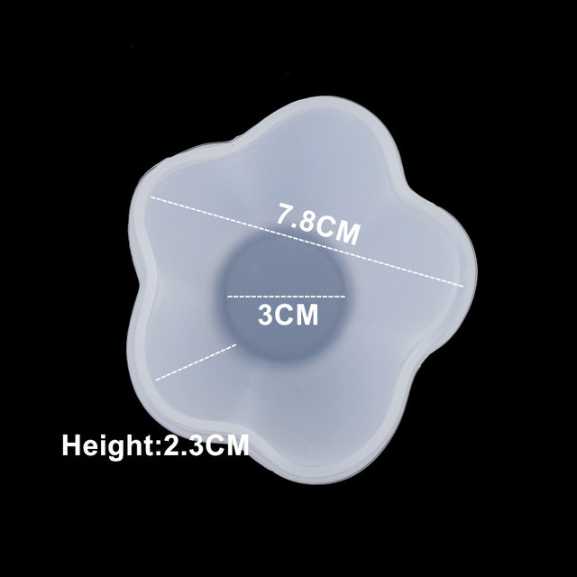 Heart Square Silicone Epoxy Resin Mold Tools Liquid Silicone Transparent Dish For DIY Jewelry Making Finding Supplres