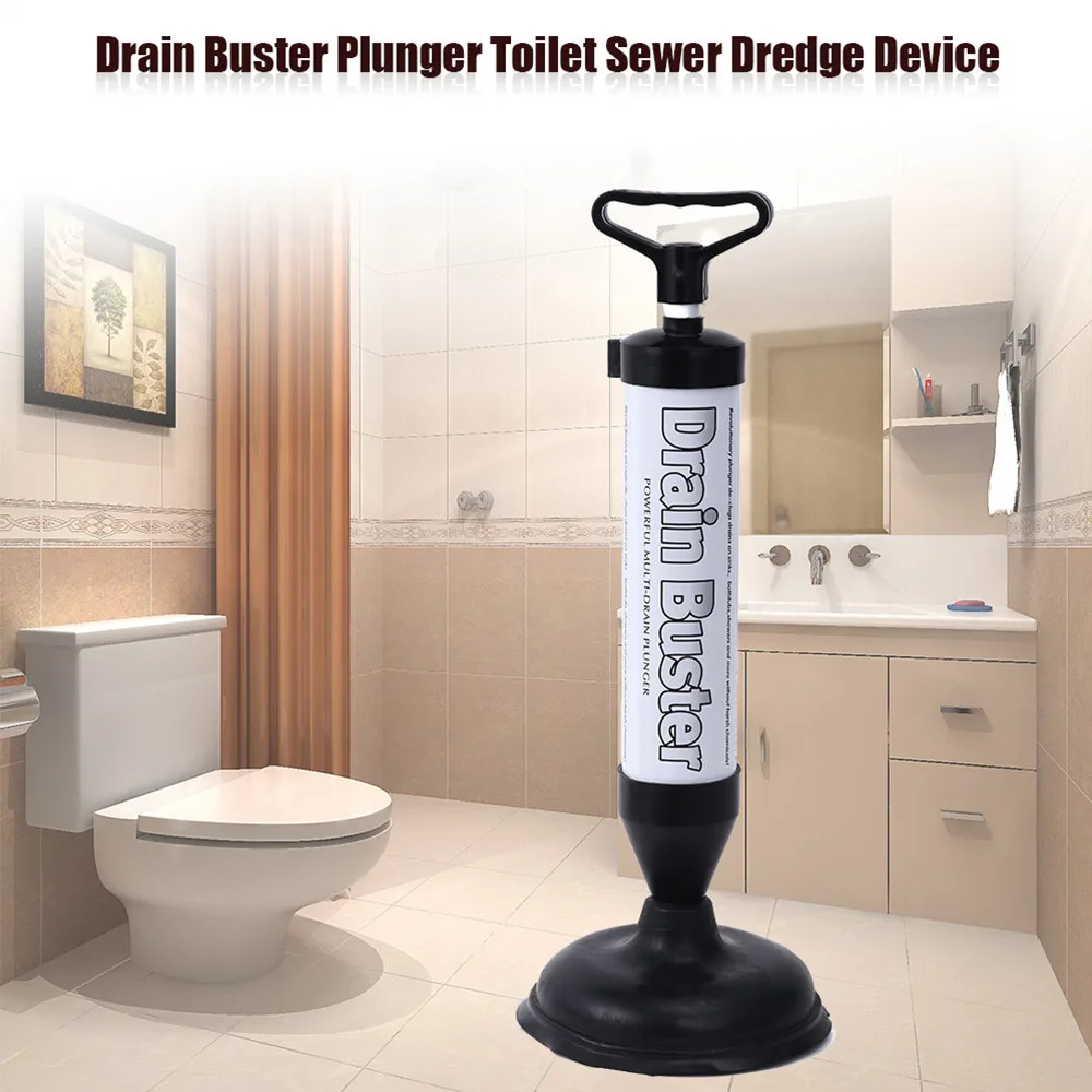 Original Powerful Manual Drain Buster Strong Plunger Toilet Sewer