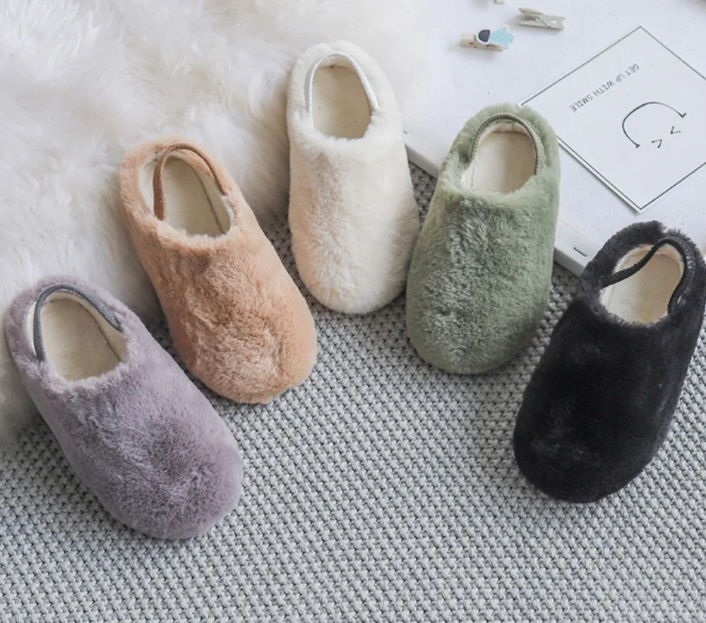 

Winter Casual Kids Shoes For Girl Boy Plush Keep Warm Fashion Children Shoes Non-slip Breathable Toddler Footwear