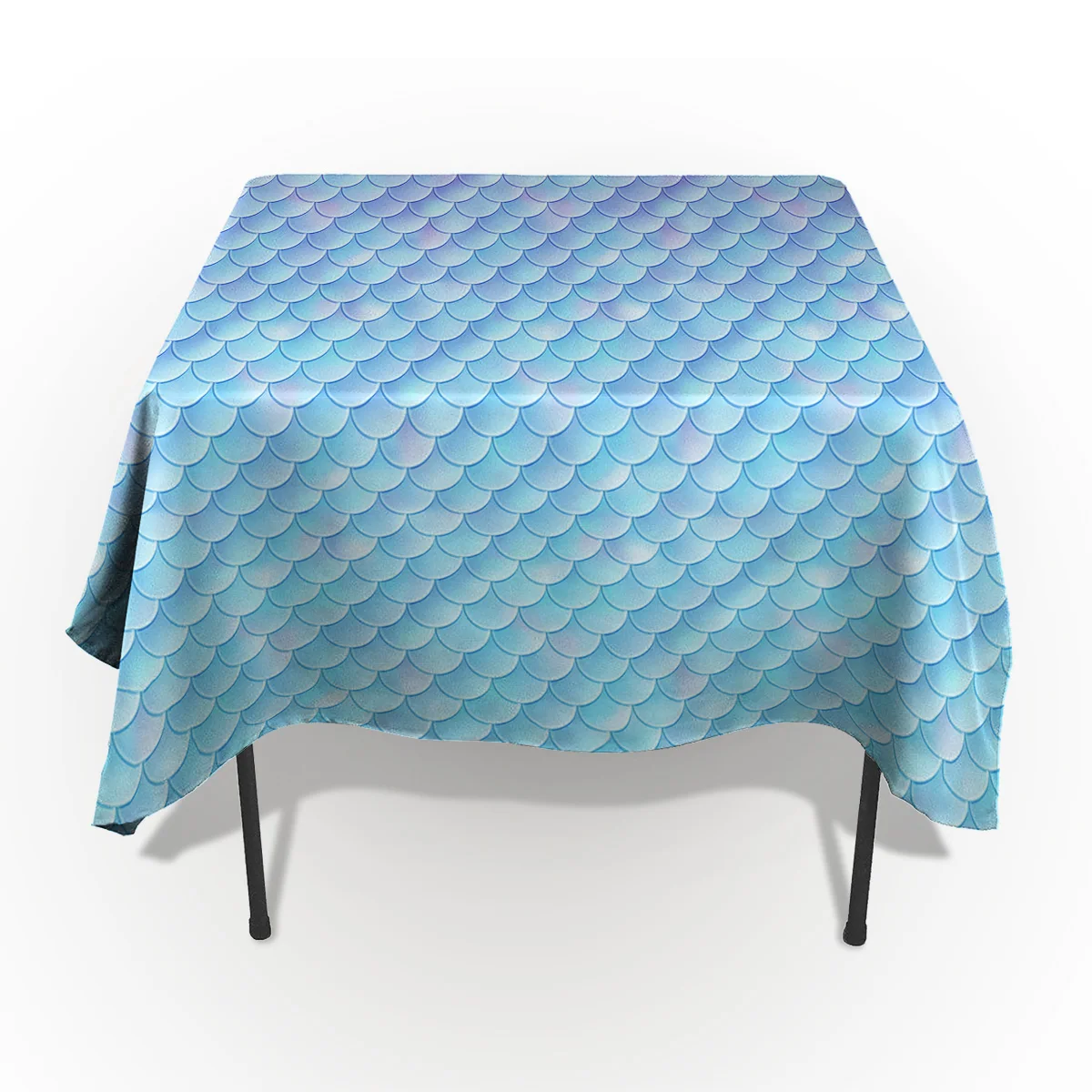 

Beautiful Mermaid Scales Tablecloth Rectangular Dining Desk Table Cover Mat Kitchen Wedding Birthday Party Soft Table Cloths