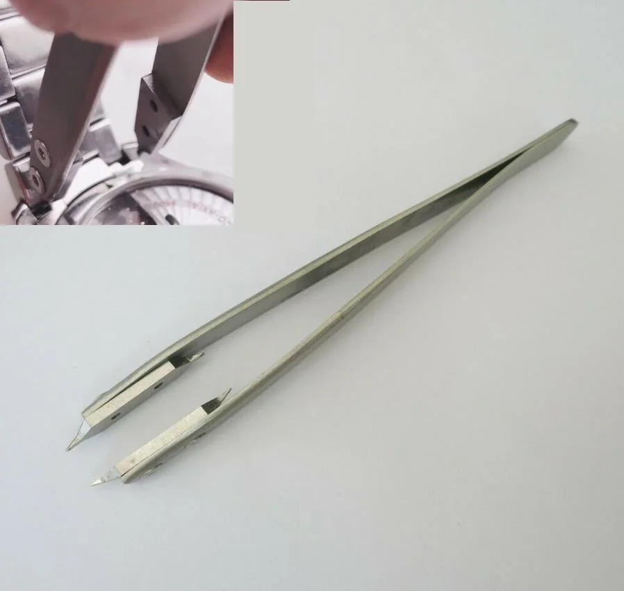 

NO.6825 Spring Bar Tweezer Lug Remover with V Shape Fork for Watch Repair