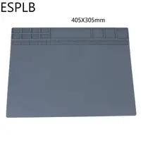 Heat Insulation Repair Pad Heat Resistant Silicon Work Pad Desk BGA Hot Air Gun Station ESD Soldering Insulator Maintenance Pad 2