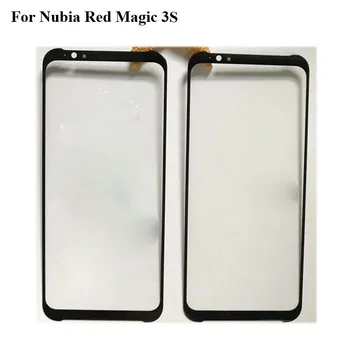 Перейти на Алиэкспресс и купить Для Nubia Red Magic 3 S Magic3S переднее внешнее стекло для ремонта объектива с сенсорным экраном внешнее стекло без гибкого кабеля RedMagic 3 S
