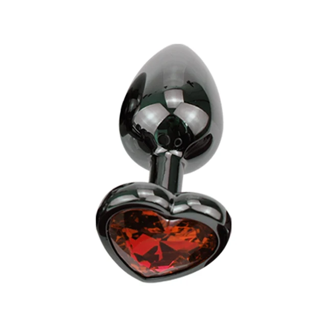 Red heart diamond plug