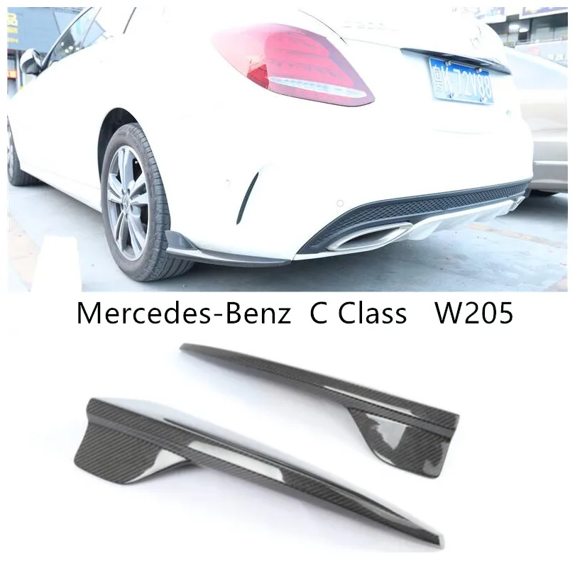 Для Mercedes Benz C Class W205 C180 C200 C260 C300 2015 2019 задний спойлер диффузор бампера из