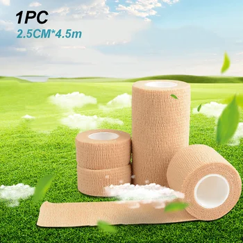 

2pcs 4m Adhesive Bandage Tape for Sports Injury First Aid Self-adhesive Elastic Wrapping Tape Finger Thumb Joint Pain Relief