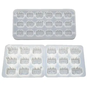 

Cartoon TV Pendant UV Resin Molds Jewelry Silicone Mold Jewelry Making Tools