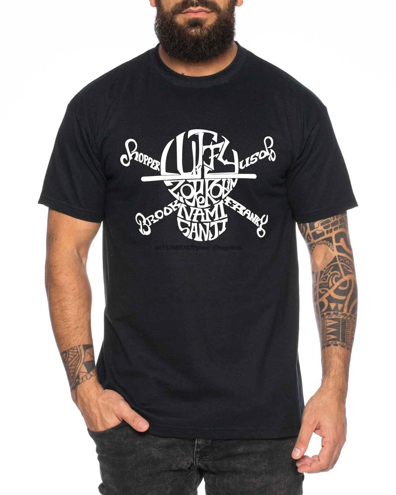 Мужская футболка с принтом черепа Зорро one манга Ruffy из аниме | одежда