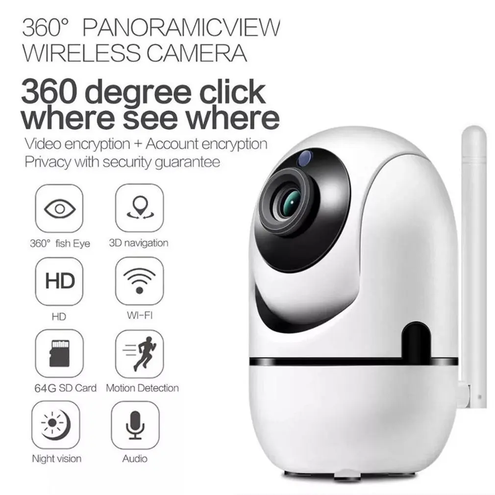 Умная камера 1080P беспроводная Wifi инфракрасная Противоугонная ip-камера ночного видения интеллектуальная Hd камера наблюдения