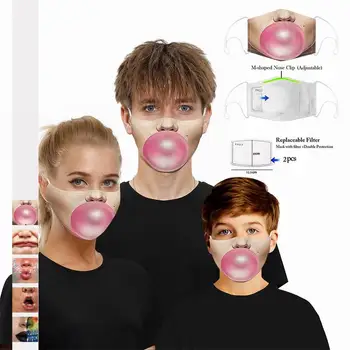

Patterns Face Mask Cotton Face Mask Washable Reusable Anti-Dust Mask with Replaceable Filter Fashion Patterns