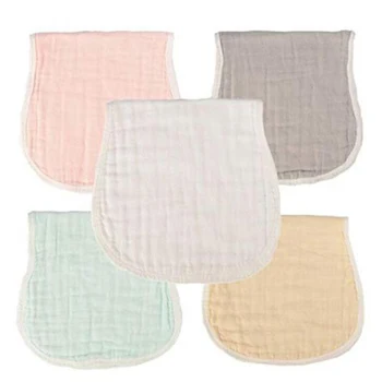 

Muslin Burp Cloths - Baby Burp Cloth Sets for Unisex. Perfect for Baby Burping Cloths/Burp Bibs.Newborn Burping Rags(5 Pack,Mult