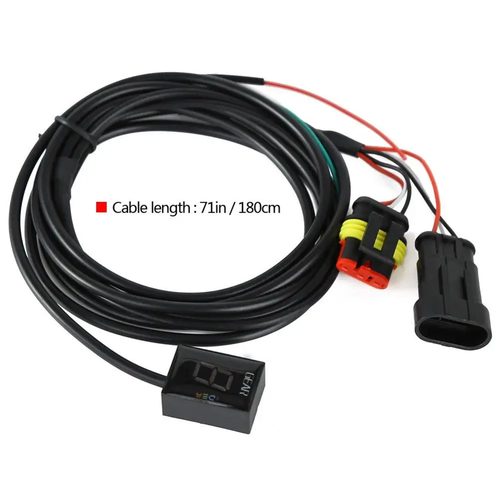  Waterproof Motorcycle Gear Indicator LED Display for Ducati Agusta Monster S2R ST3 S4R Superbike Su - 4000167733903