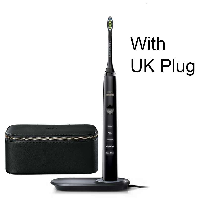 PHILIPS HX9392 электрическая зубная щетка беспроводная звуковая вибрация мытье тела обновление 31000R/M для взрослых - Цвет: HX9392  Add UK Plug